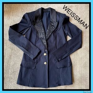 WEISSMAN BLACK JACKET W/SEQUINS